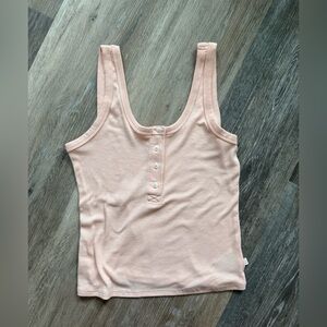 Light Pink Tank Top- Ribbed